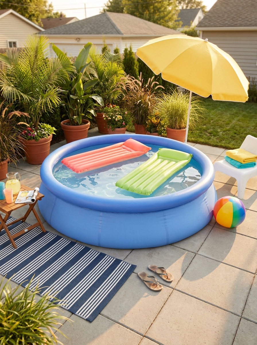 Elevated Kiddie Pools for Grown-Up Lounging