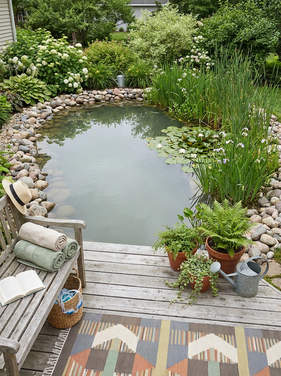 Natural Swimming Ponds with a Boho Vibe