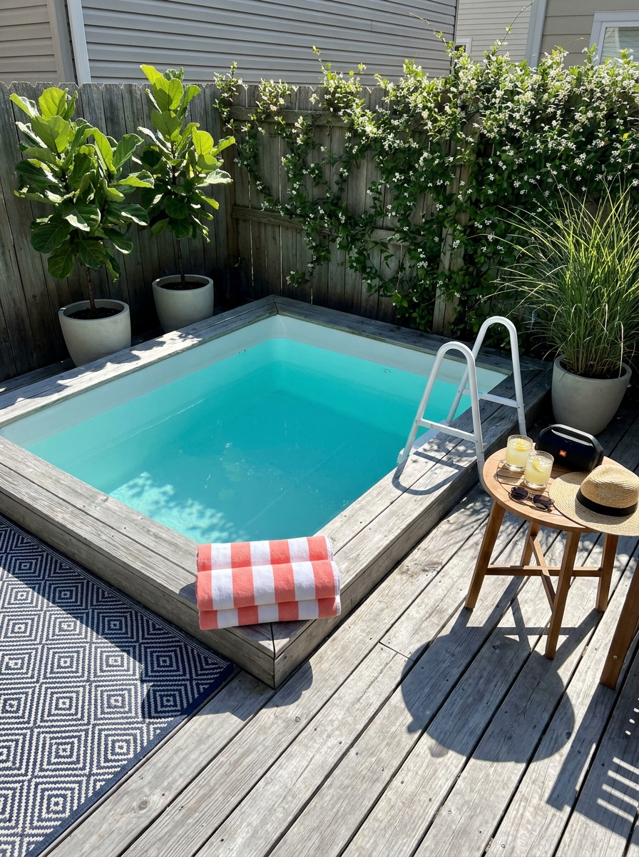 Above-Ground Plunge Pools with Spa Vibes