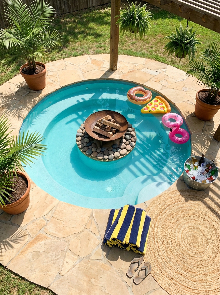 Sunken Fire Pit Pools for Ultimate Backyard Flex