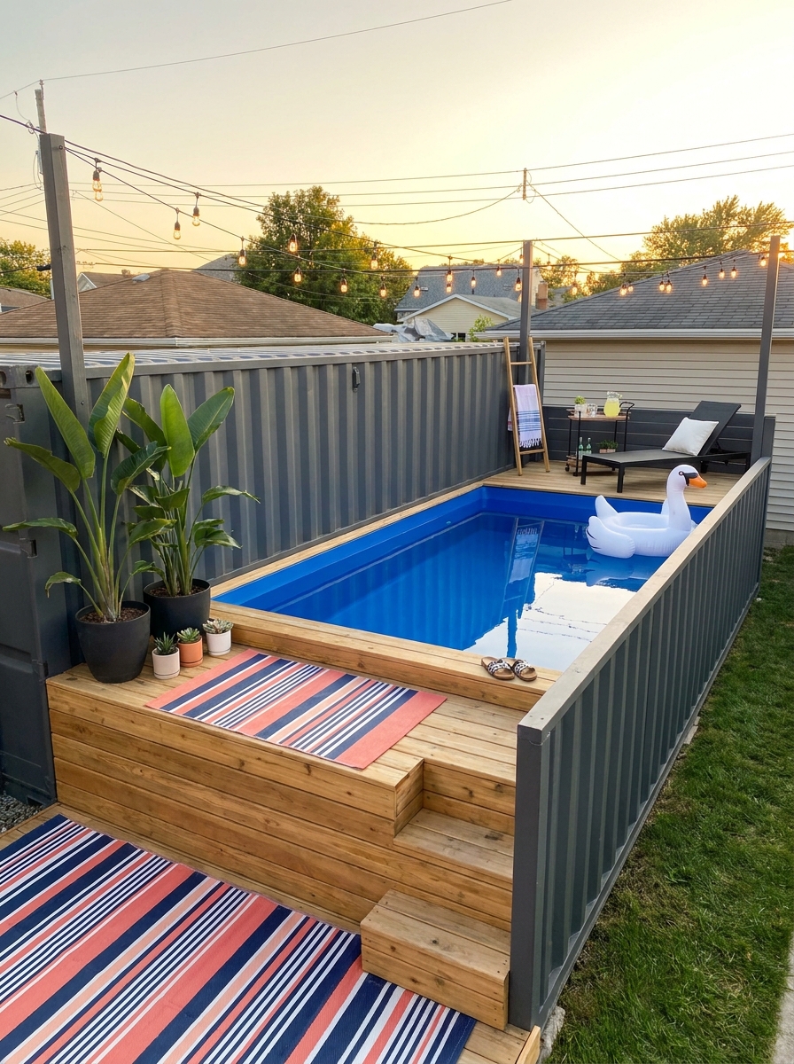 Shipping Container Pools That Scream Modern