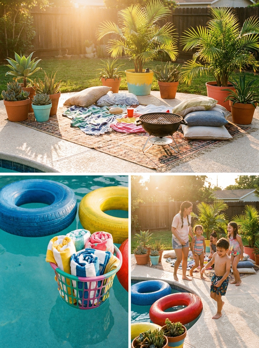 Repurposed Pool Accessories for Family Fun