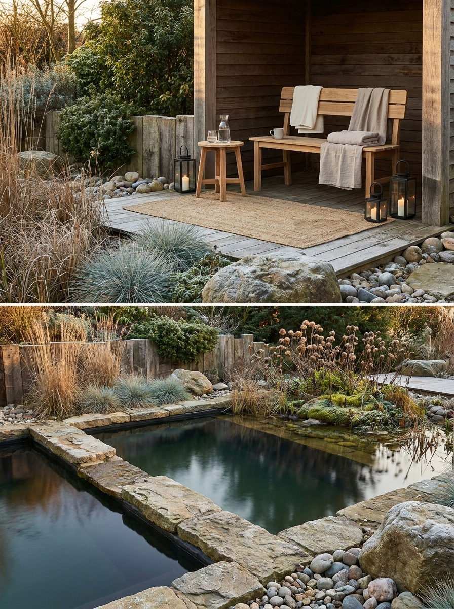 A Four-Season Swim Pond Still Earns Its Space in Winter