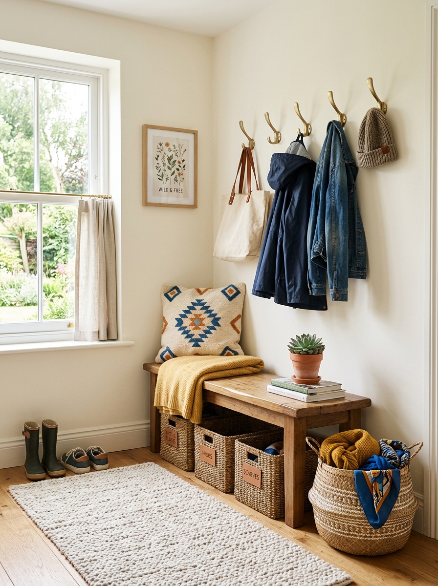 Create a DIY Mudroom for Functionality