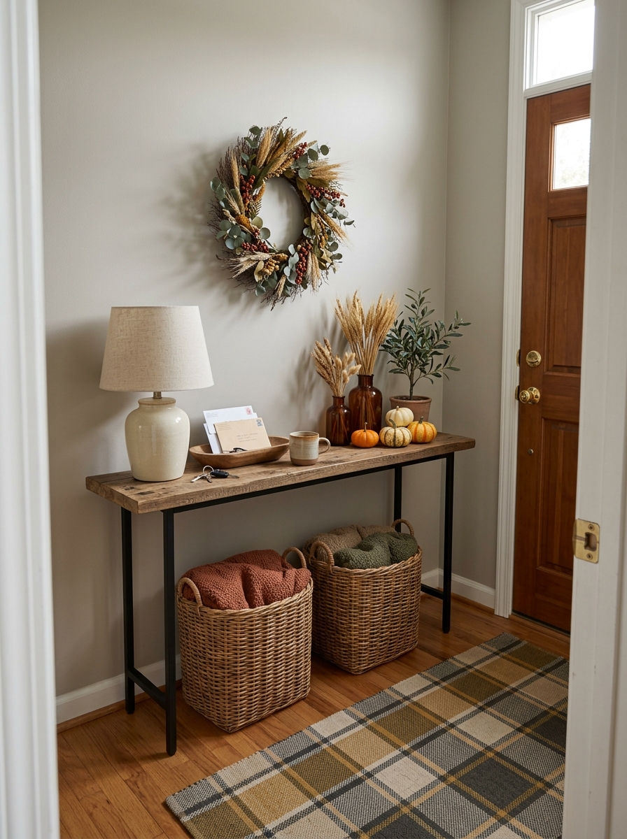 Give the Entry Console a Soft Seasonal Welcome
