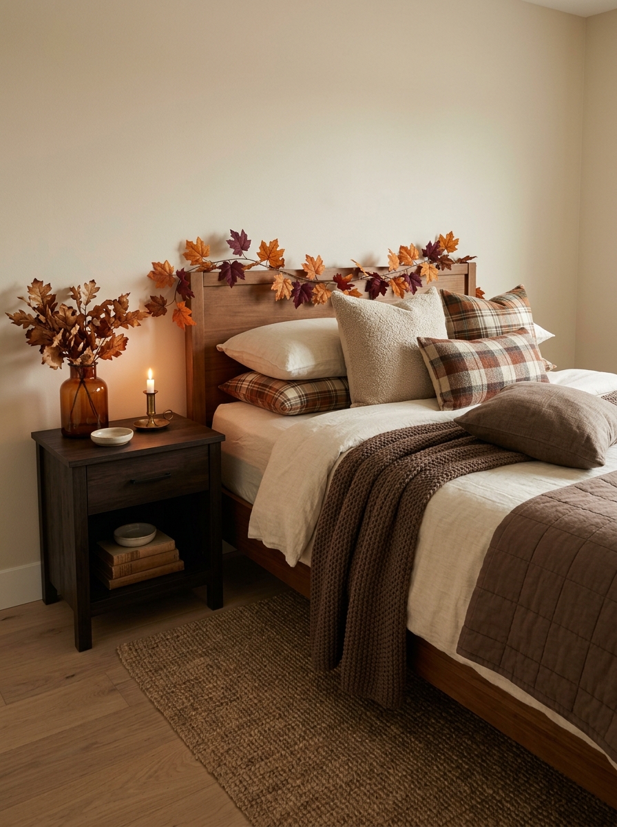 Layer a Bed With Autumn Tones Instead of Holiday Prints