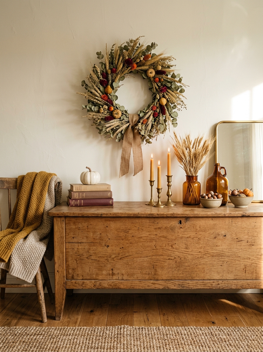 Use Wreaths Indoors, Not Just on the Front Door