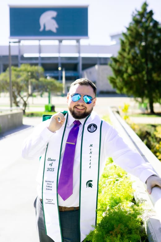 Graduate at the MSU stadium
