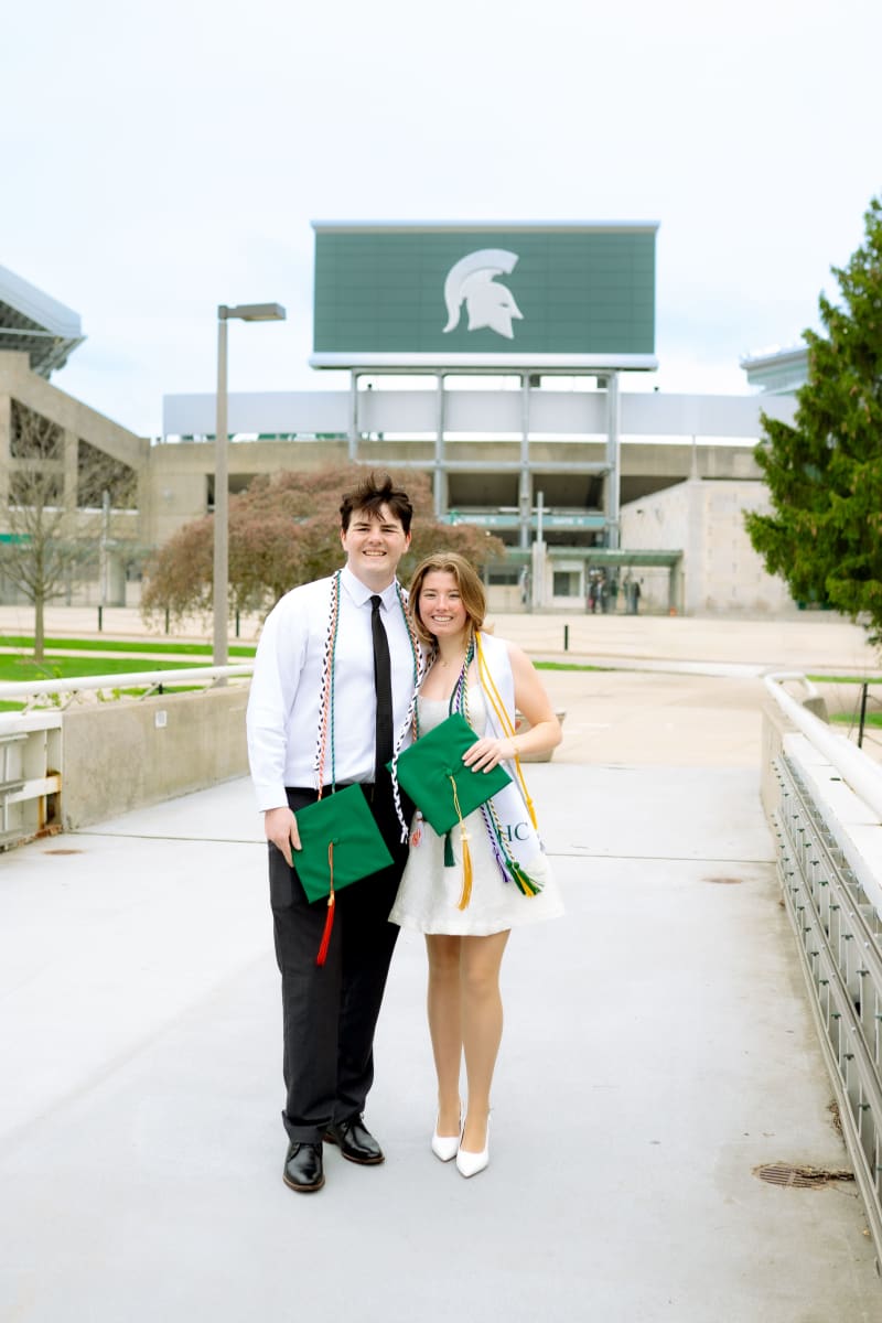 Couple at Spartan Stadium