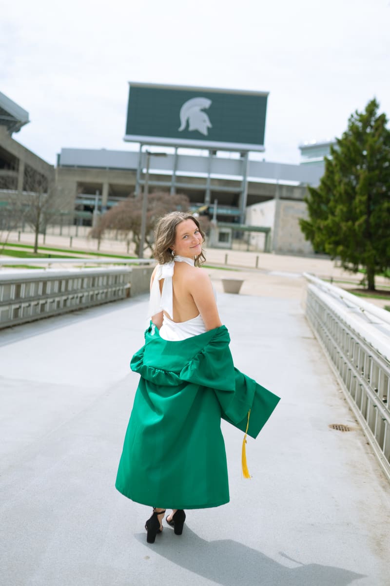 MSU graduate near Spartan Stadium