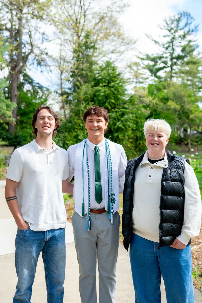 Family graduation portrait