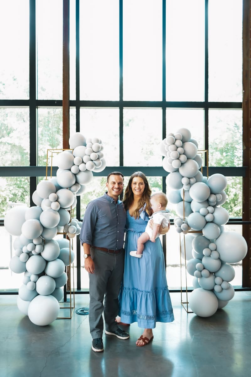 Parents with their baby