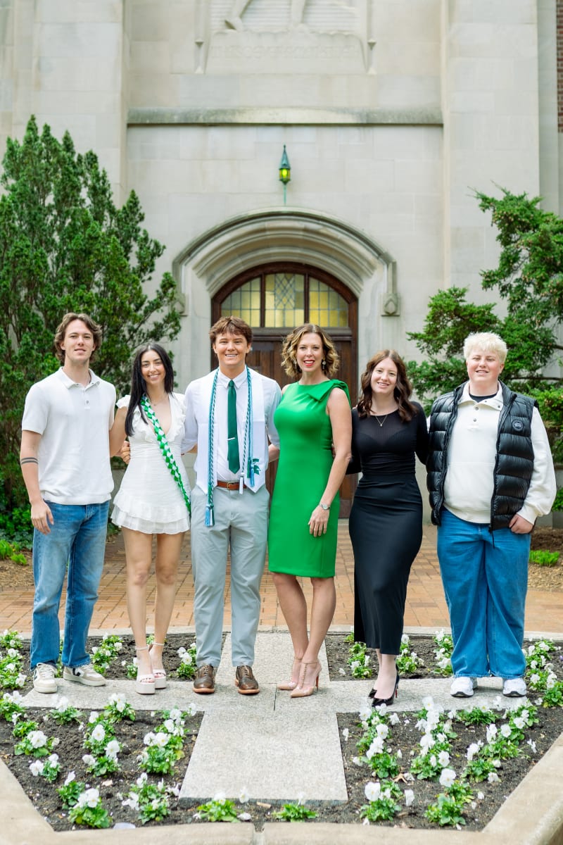 Family portrait at Michigan State University