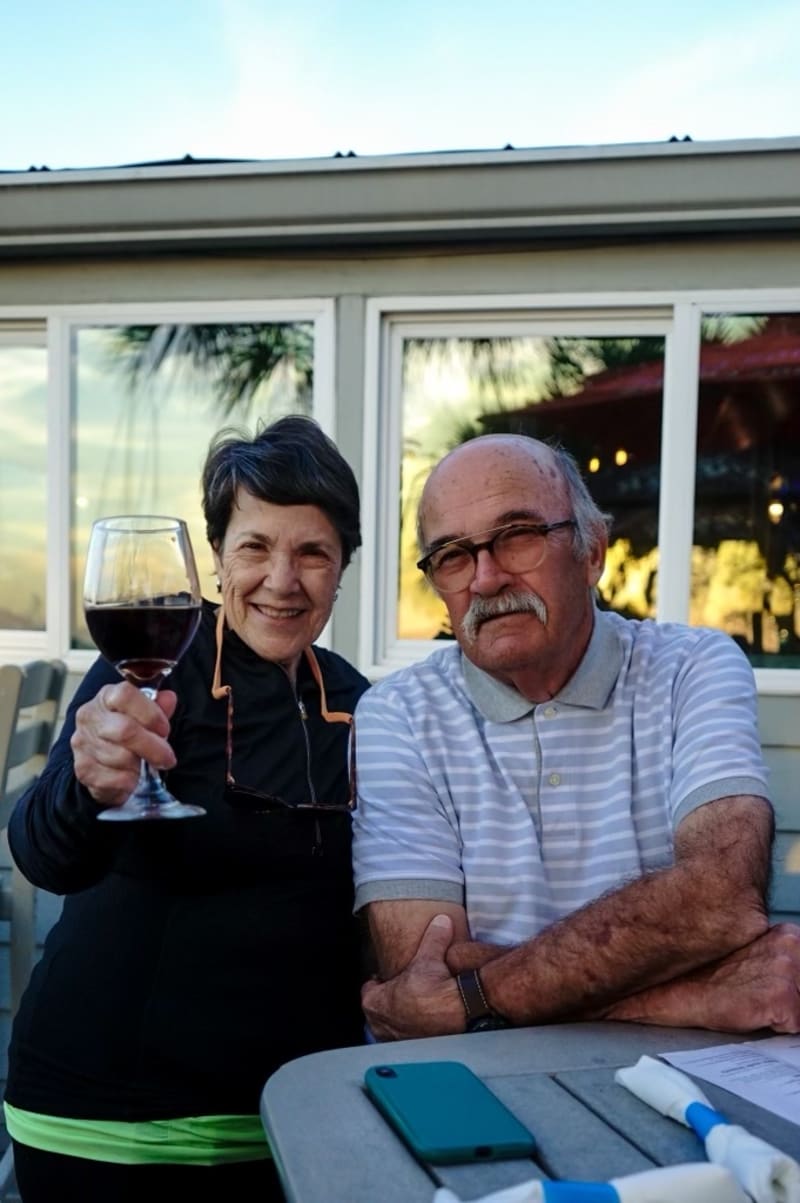 Couple sharing a toast
