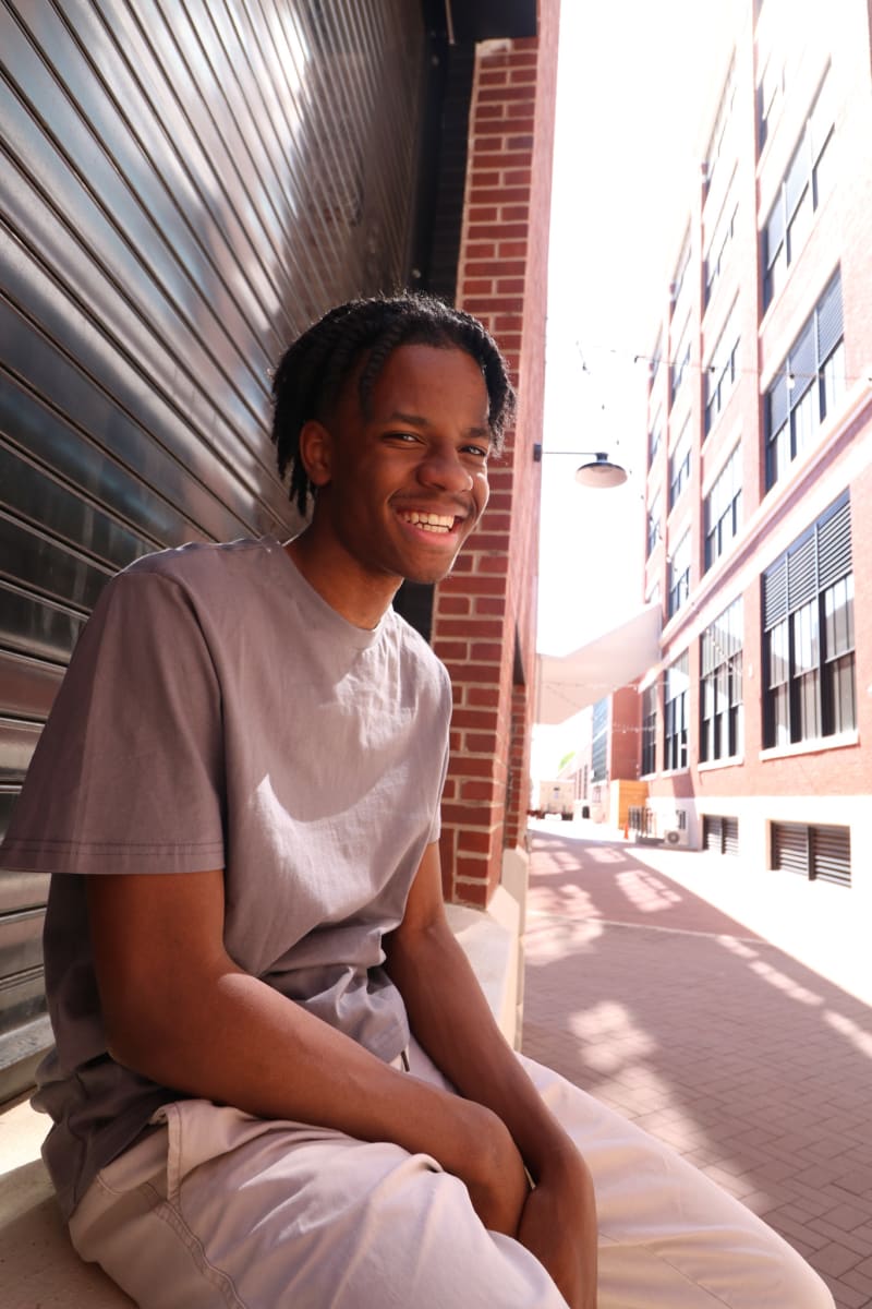 Indianapolis senior guy in an urban setting