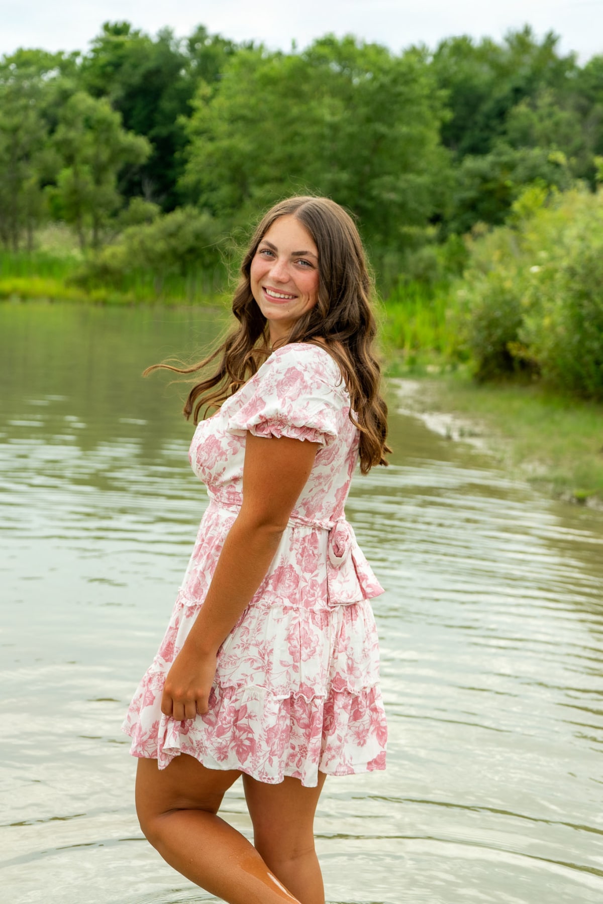 Senior portrait by the water