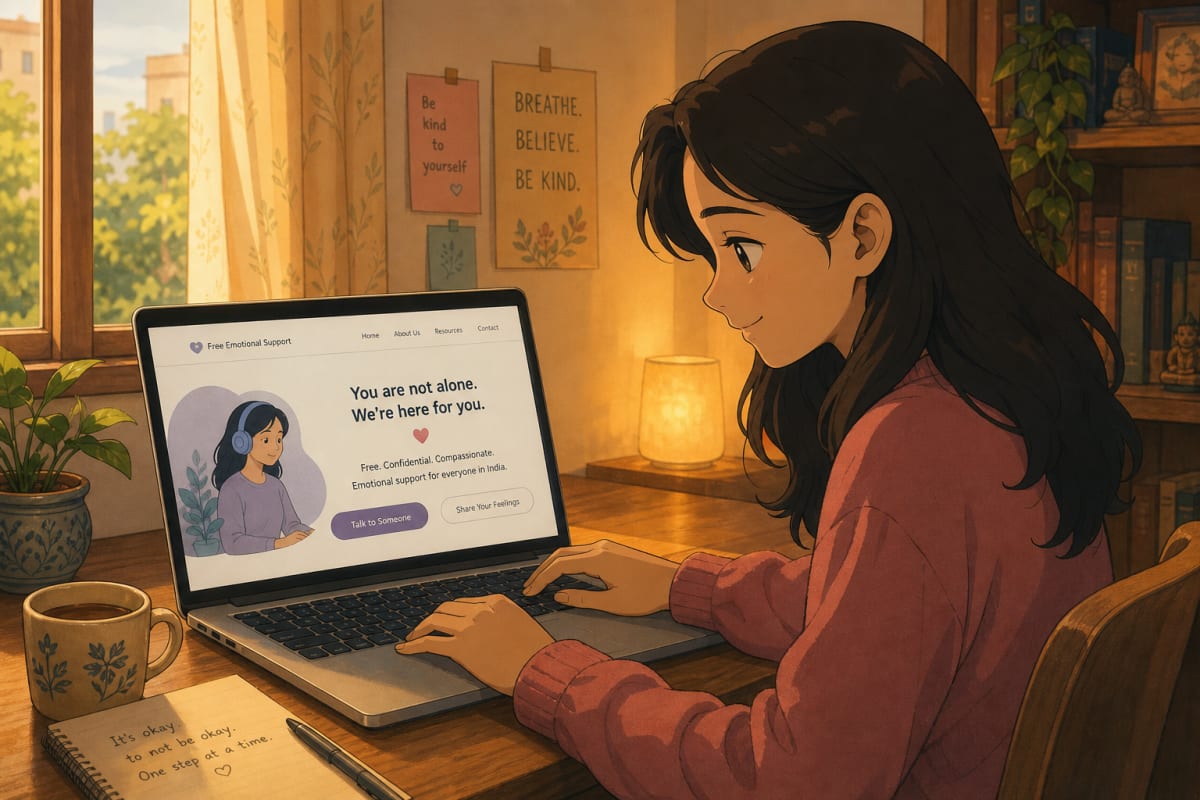 Where to Find Free Emotional Support Online in India