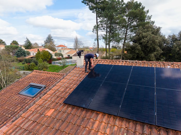 Photovolt – Chantier photovoltaïque aérien – Sinesis Nantes