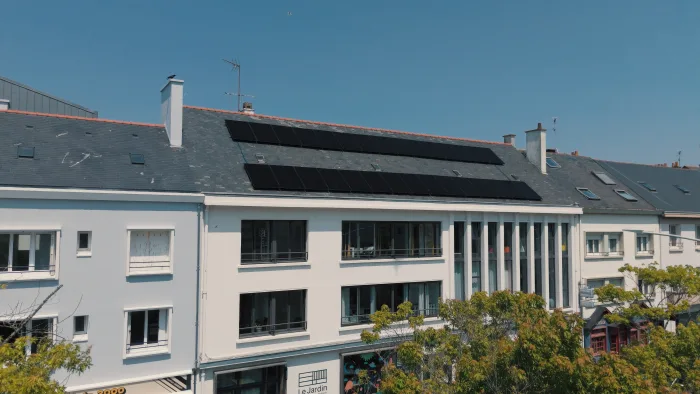 Photovolt – Vue drone projet photovoltaïque – Sinesis