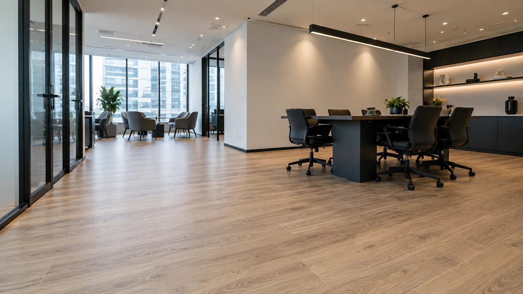 modern_office_with_wood_flooring_and_glass_walls modern_office_with_wood_flooring_and_glass_walls