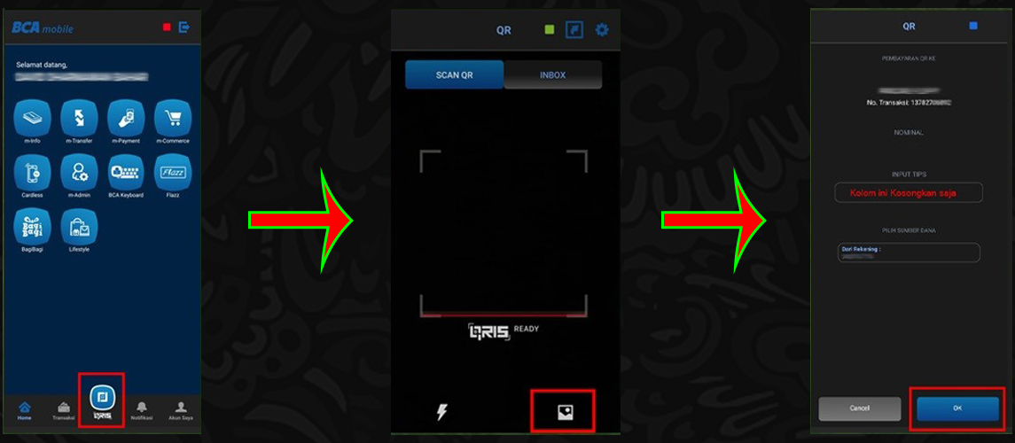 deposit QRIS dari BCA mobile