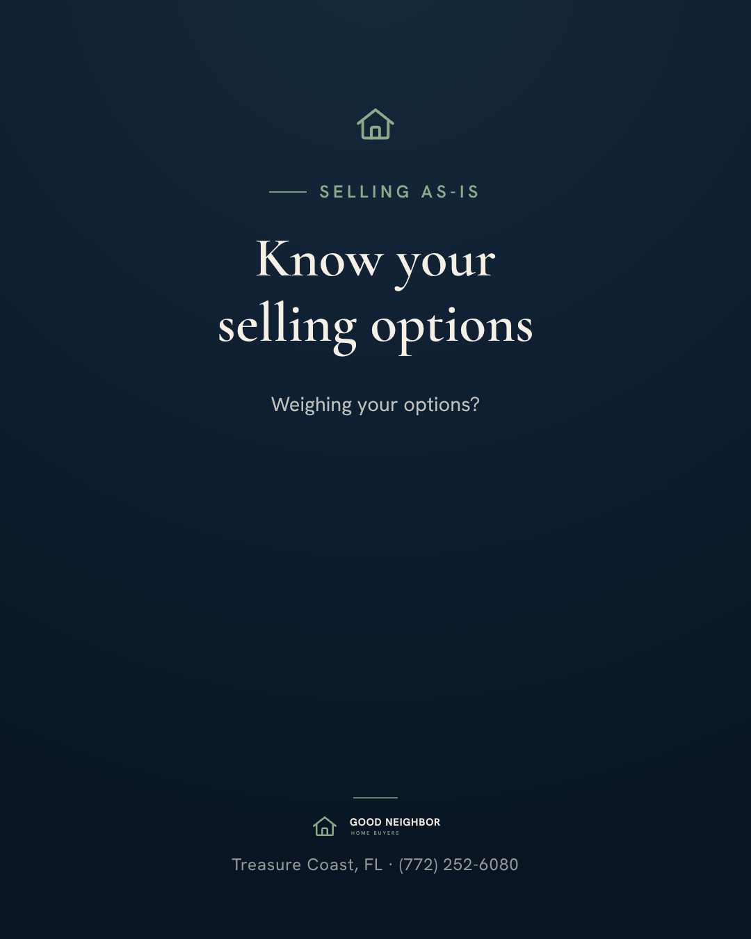 Cash Offer vs Realtor: A Treasure Coast Example