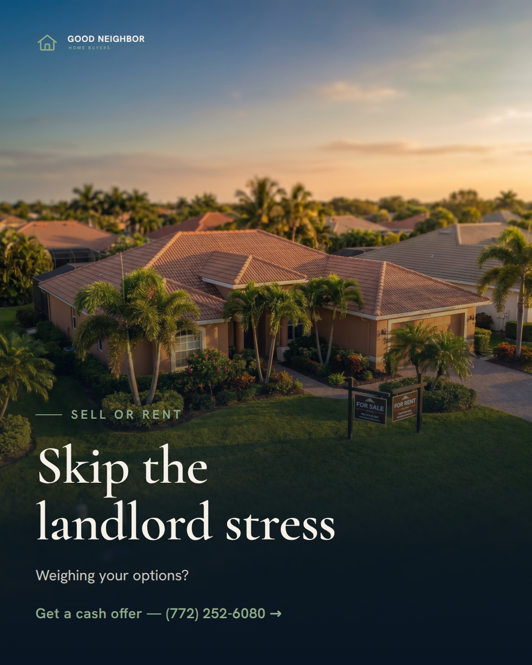 Should You Sell or Rent Your Treasure Coast Home?