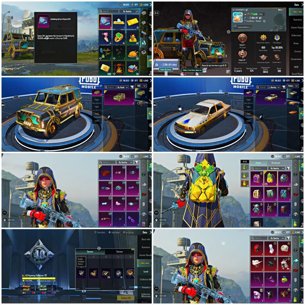 【PUBG Mobile】🎯 GOD ACCOUNT 🔥 M416 Glacier Lvl 4 + 8x Gun Labs | Skeleton Set | 50K+ Pop | Full Access [Android/iOS]