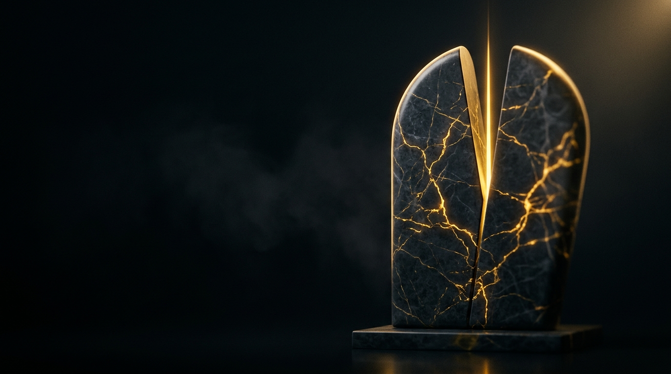 Dos piezas de ajedrez idénticas iluminadas en amarillo sobre tablero oscuro, metáfora de canibalización SEO.