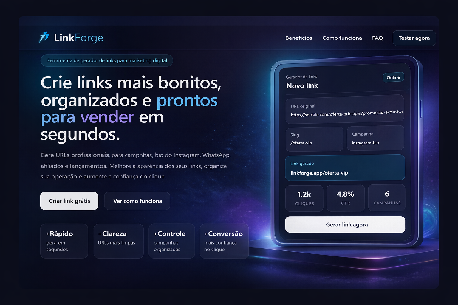 Template Gerador de Links: Template Explode Conversões 10x (Modelo Pronto) - SEO otimizado