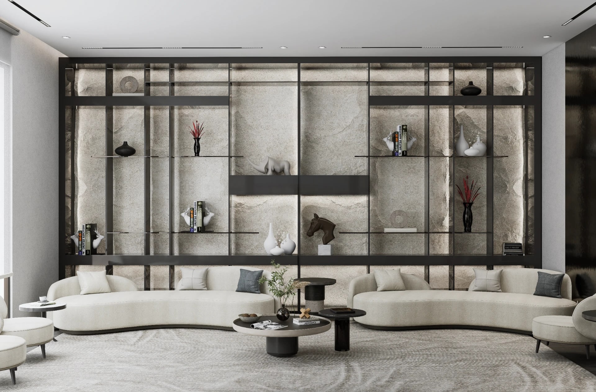 Modern Minimalist Office Lounge