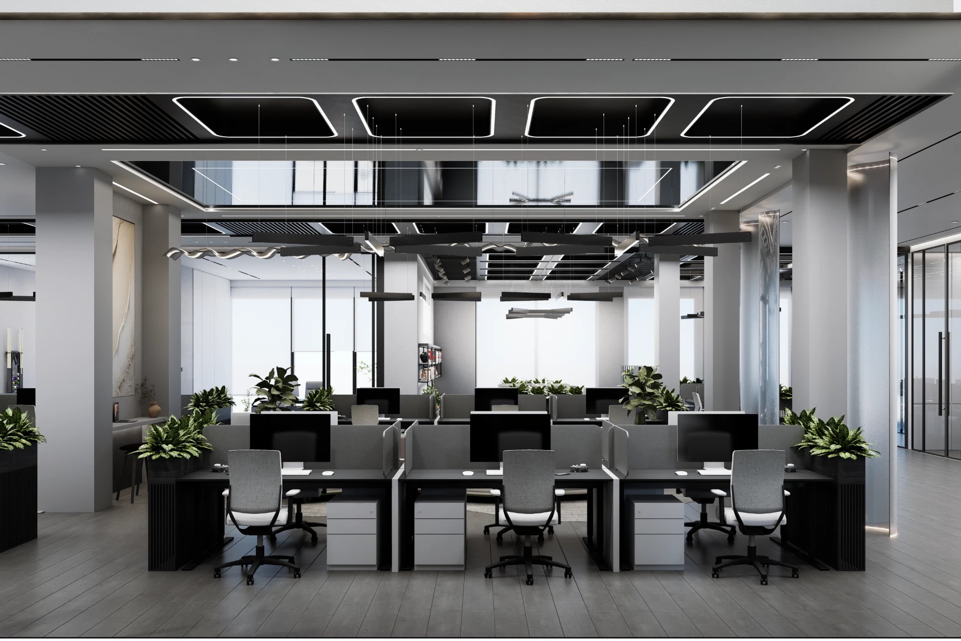 Modern Minimalist Office Lounge