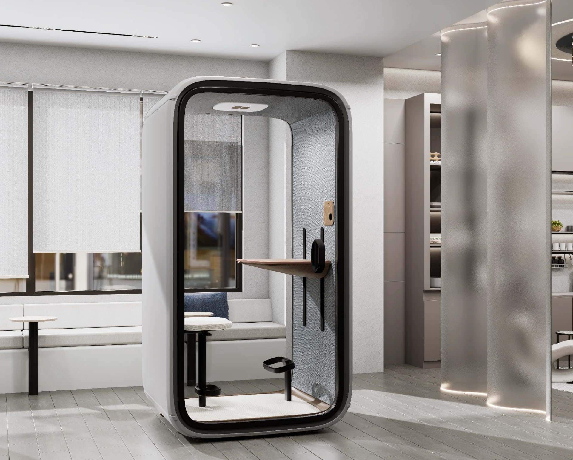 Modern Minimalist Office Lounge