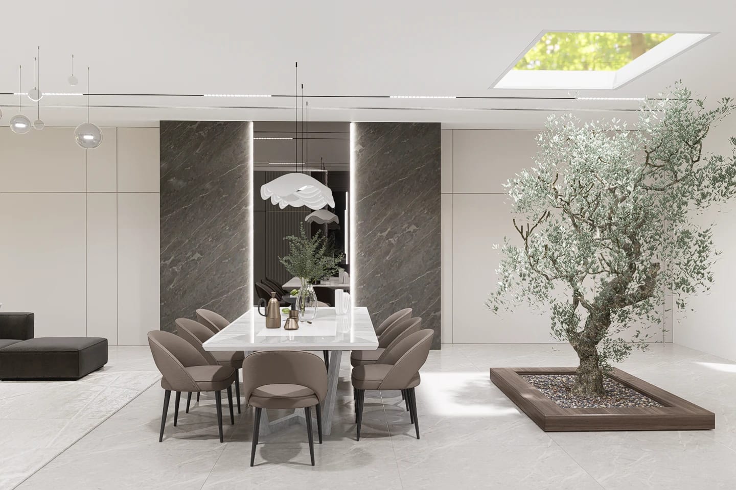 Modern Minimalist Living Space