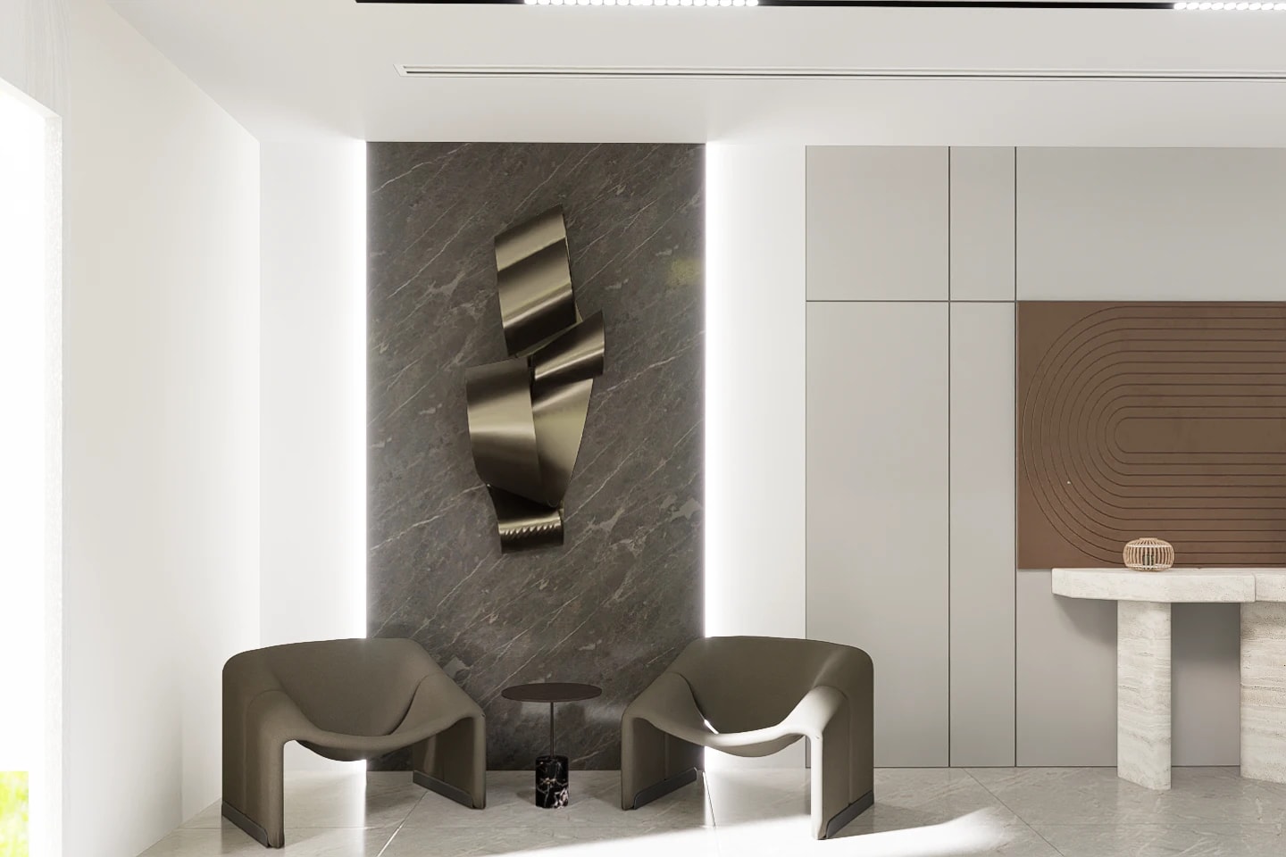 Modern Minimalist Living Space