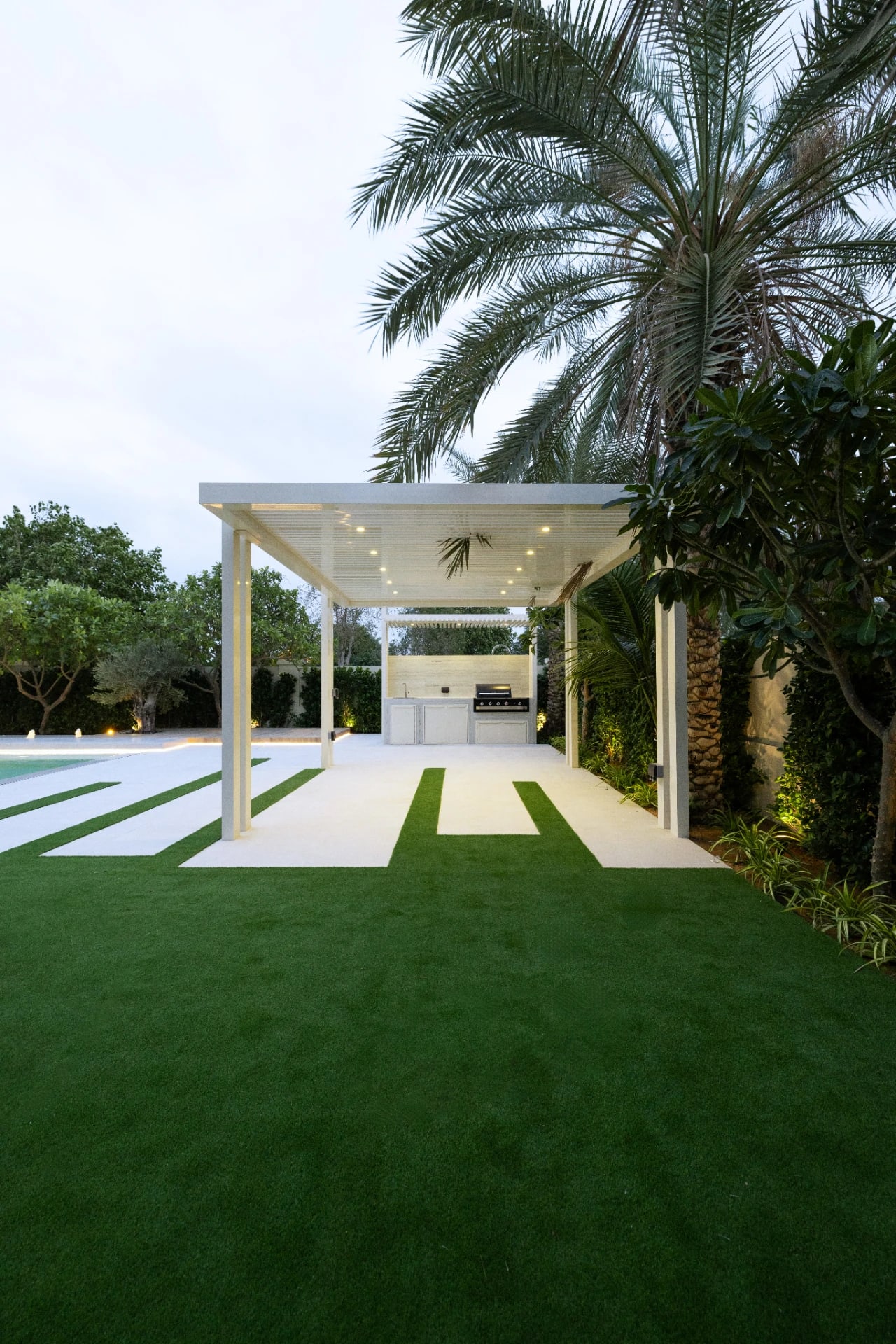 Modern Desert Villa Landscape