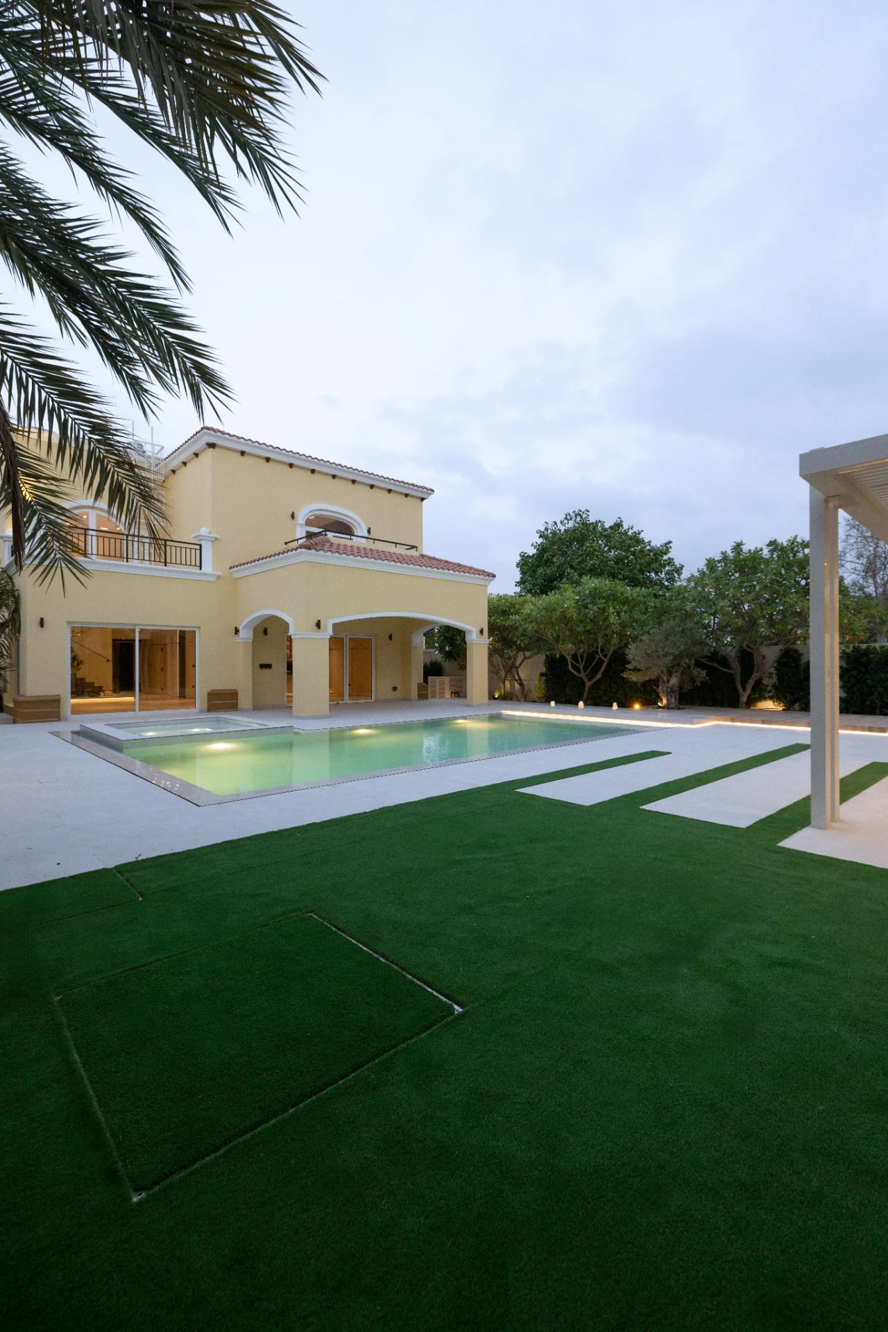 Modern Desert Villa Landscape