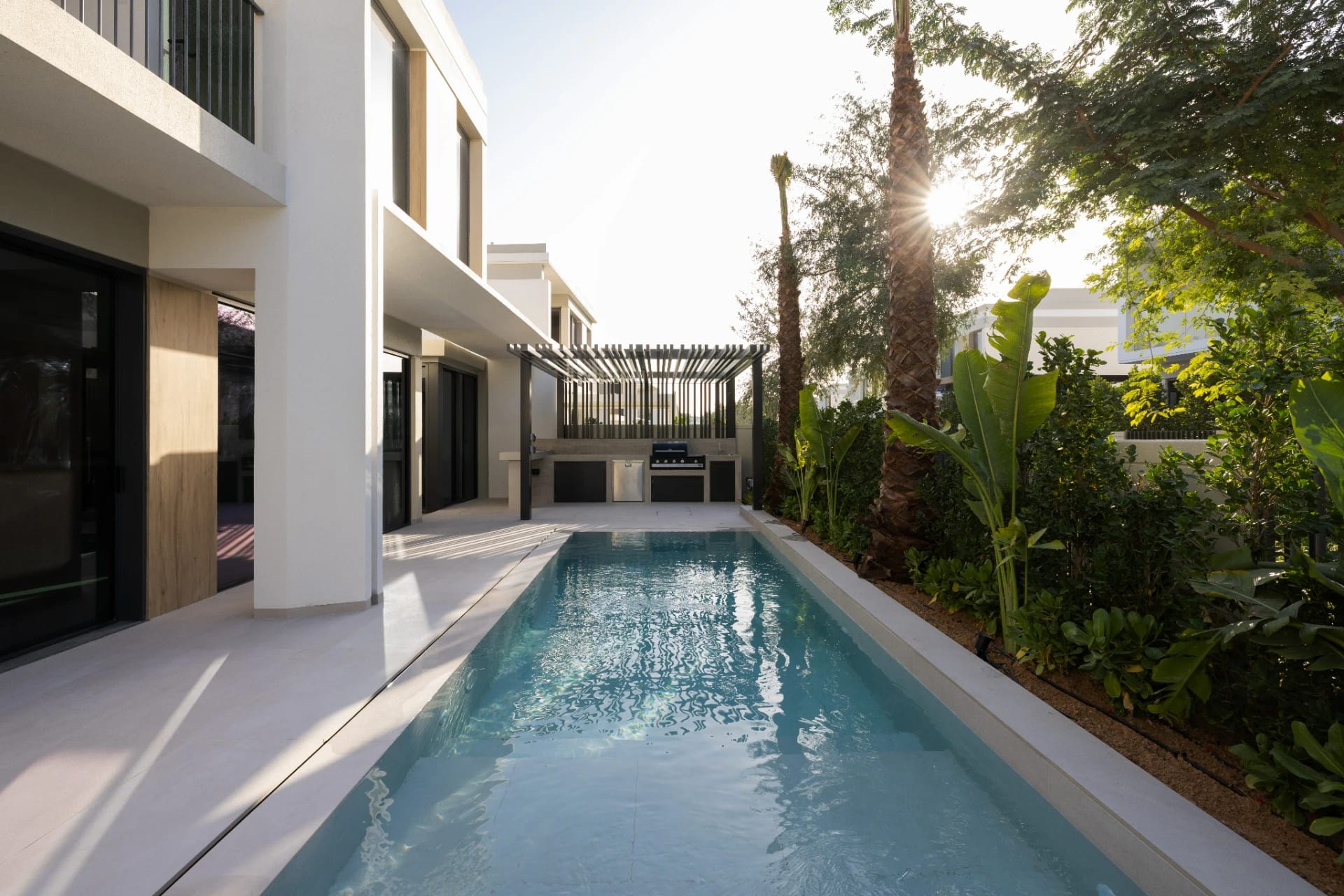 Modern Pergola Pool Garden - Tilal Al Ghaf