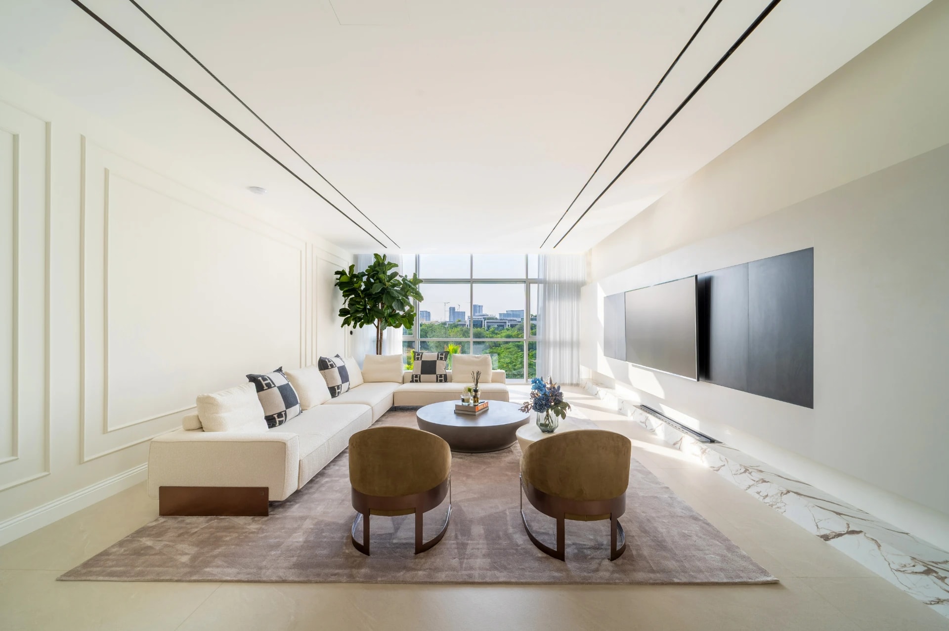 Modern Luxury Villa Living Interior - Dubai Hills