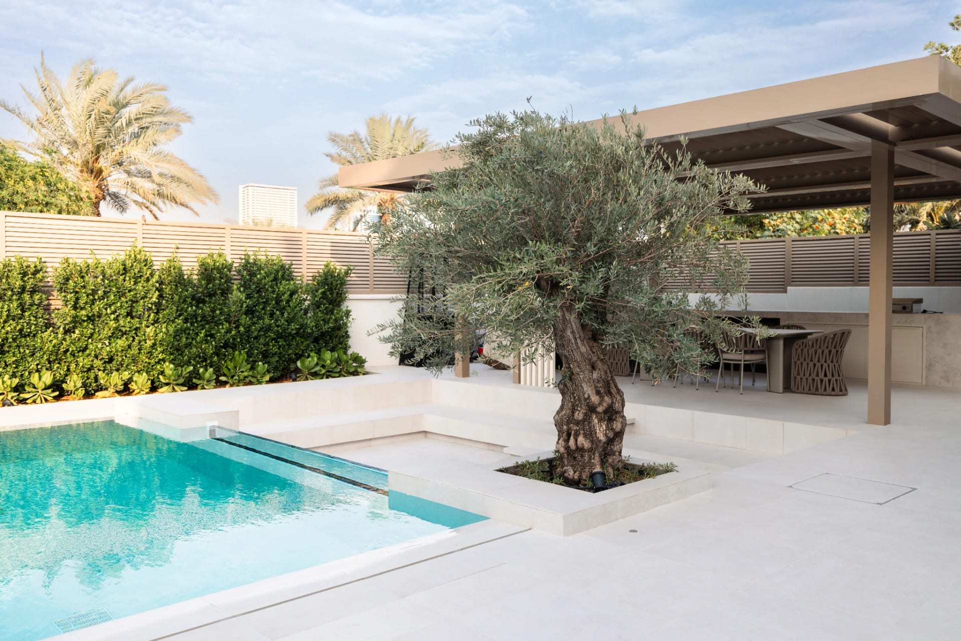 Contemporary Villa Landscape & Pool Design