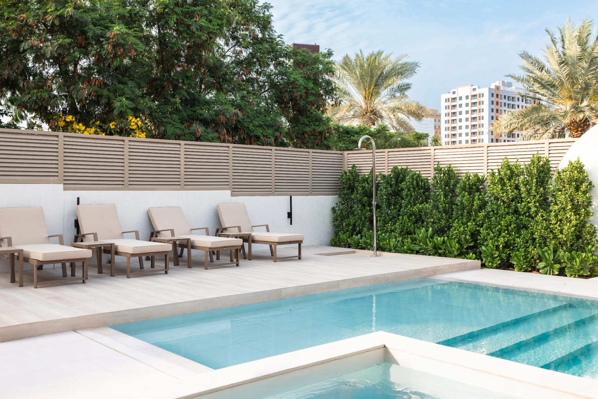 Contemporary Villa Landscape & Pool Design