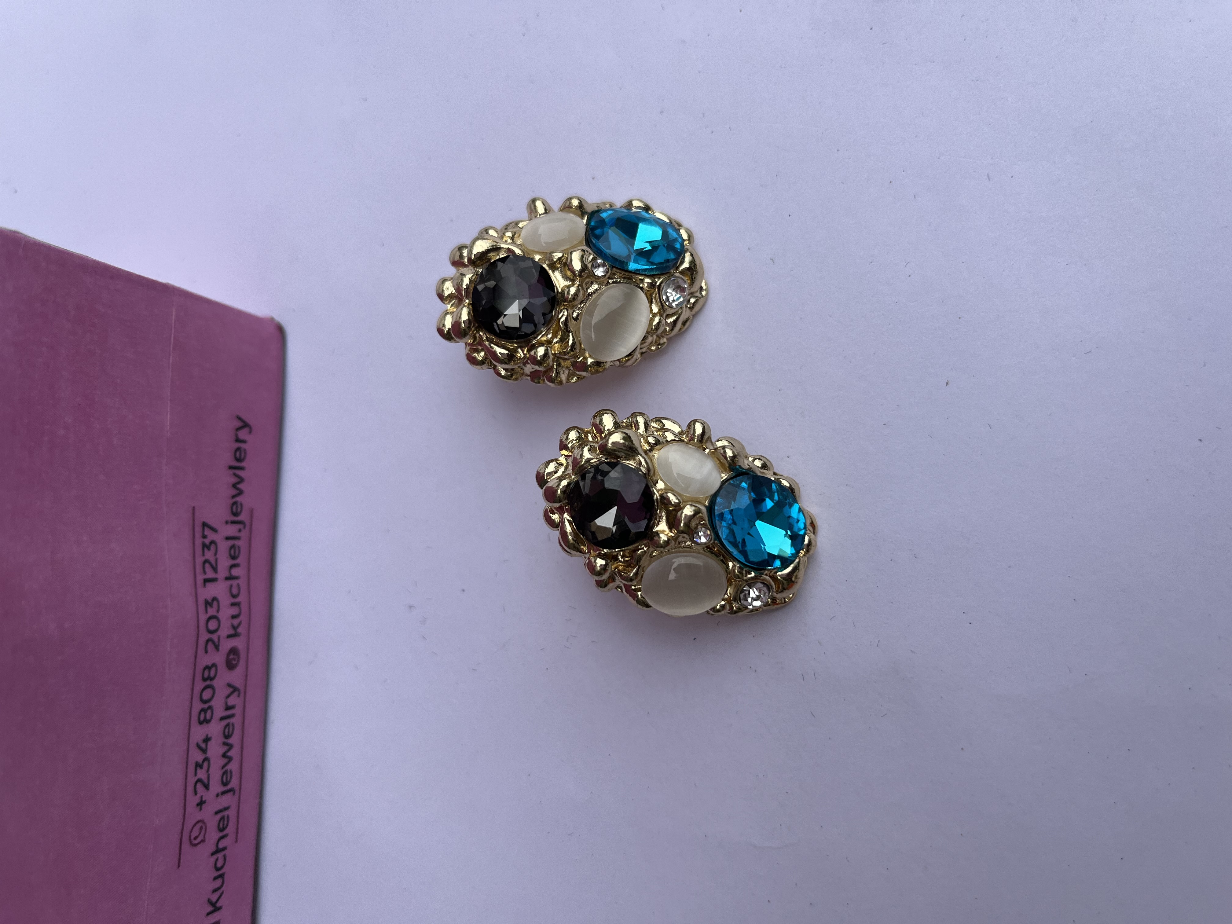 Multicolor Gemstone Fashion Earrings   3