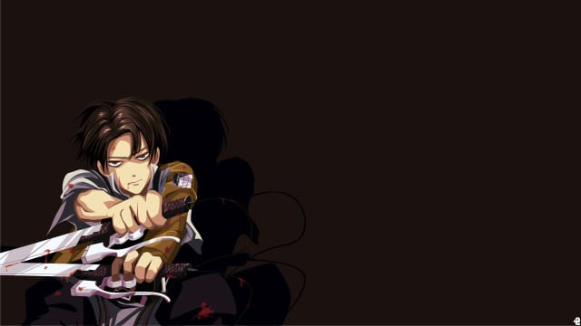 Levi Ackerman Wielding Blade Dark