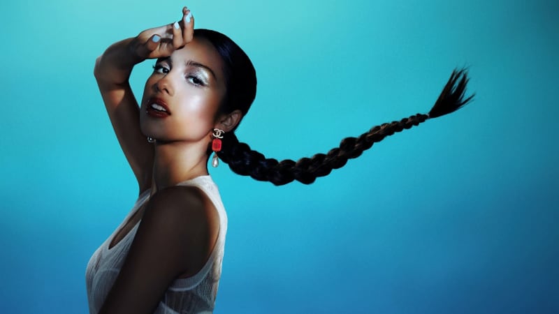 Olivia Rodrigo Turquoise Braided Hair
