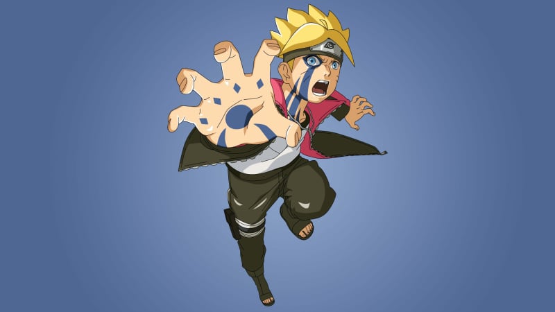 Naruto Uzumaki Blonde Spiky Hair Action