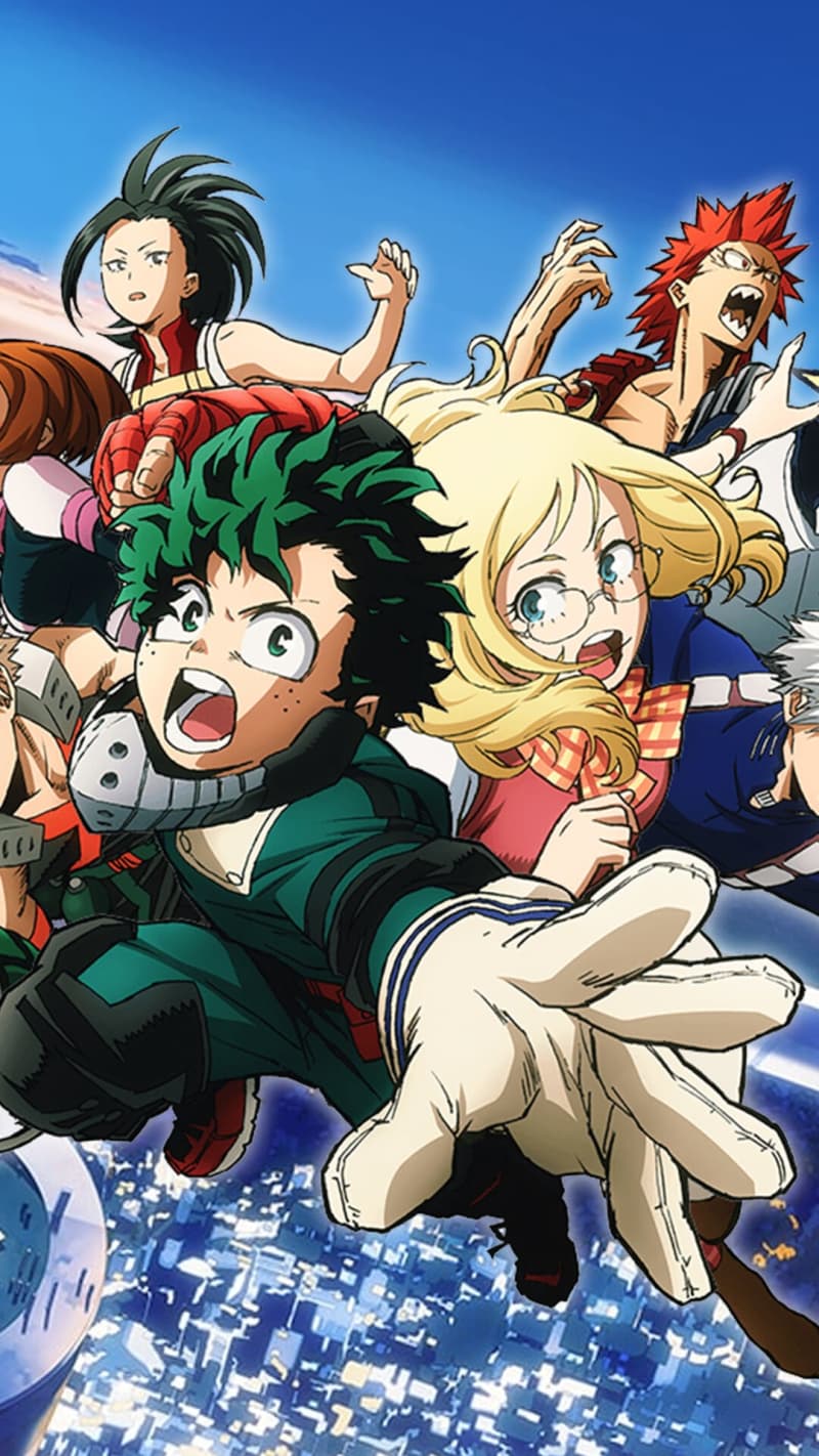 Izuku Midoriya With Friends Sky Battle