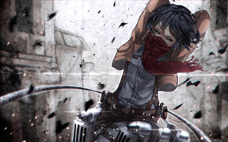 Mikasa Ackerman Combat Ready Action