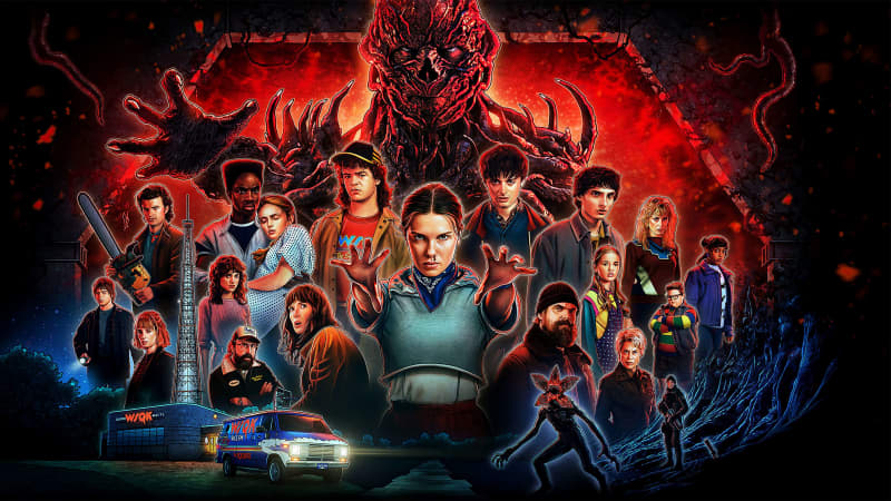 Stranger Things Cast and Creatures