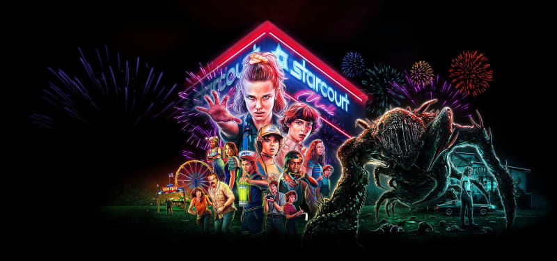 Stranger Things Neon Retro Adventure