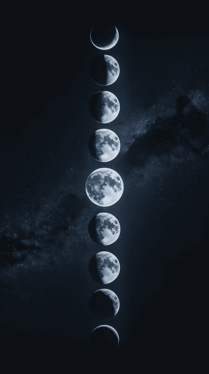 Moon Phases Celestial Cycle